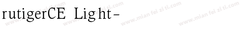 rutigerCE Light字体转换